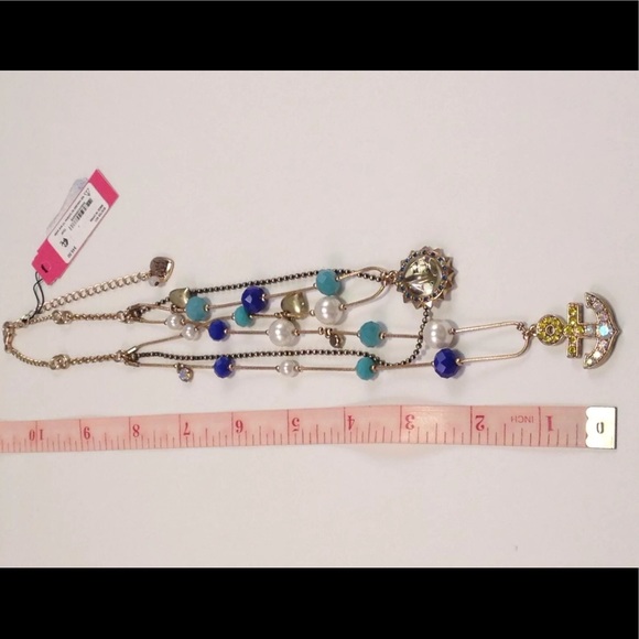 Betsey Johnson Anchor & Ship Illusion Necklace - Picture 4 of 5